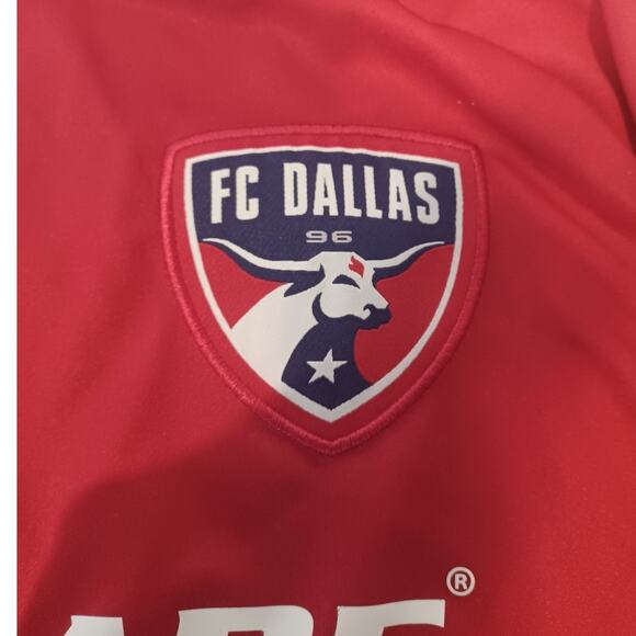 Adidas FC Dallas MLS Jersey 2020 Mens Small RED/Blue AeroReady Advocare - Picture 4 of 7